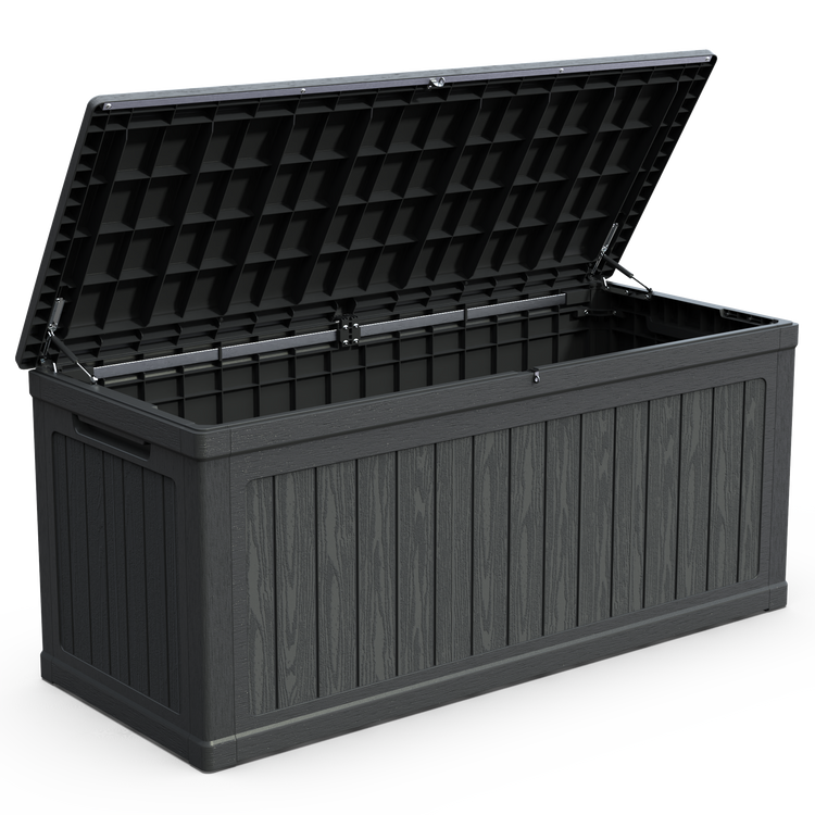 a black plastic box with a lid