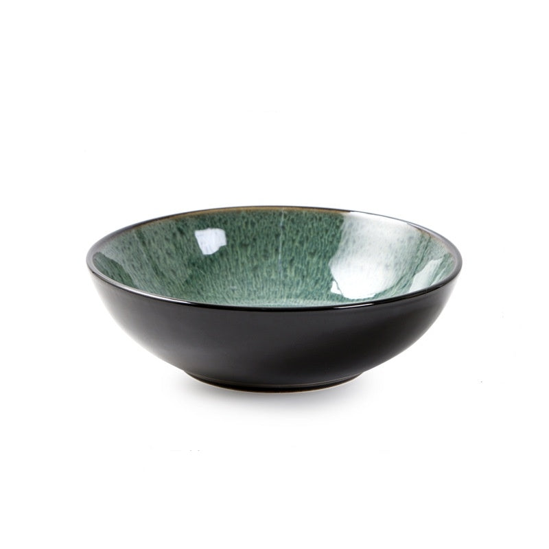 a green and black bowl