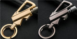 Creative Metal Keychain Lighter Wild Fire Ten Thousand Times Use Kerosene Lighters Gifts For Men