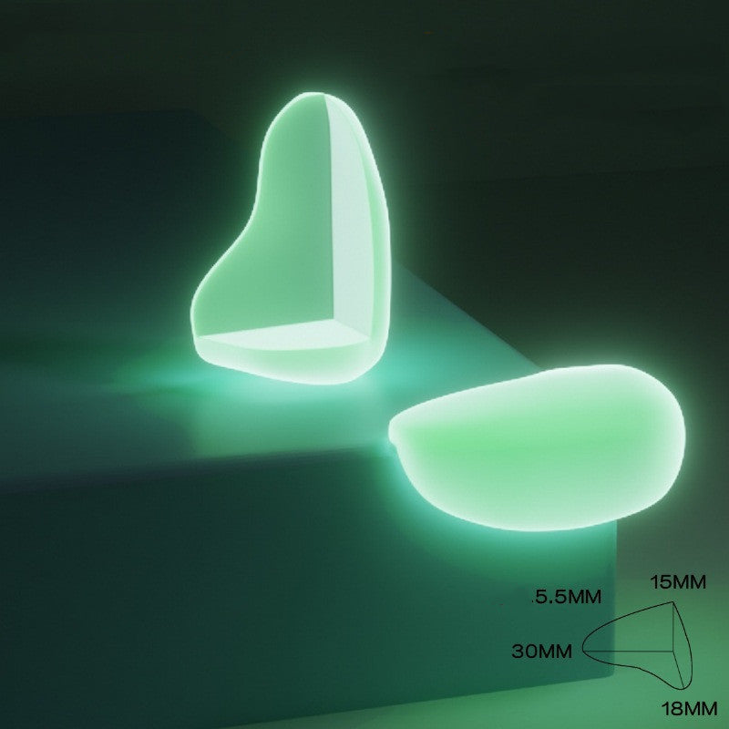 New Luminous Anti-collision Angle Transparent Soft Bag Sticker Silicone