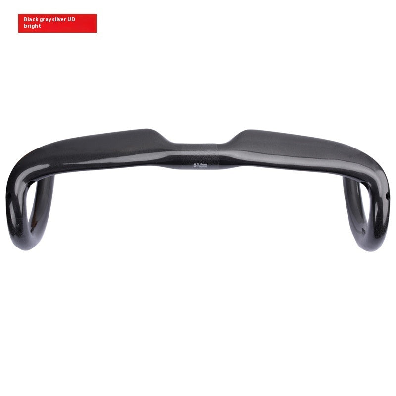a black handlebar on a white background