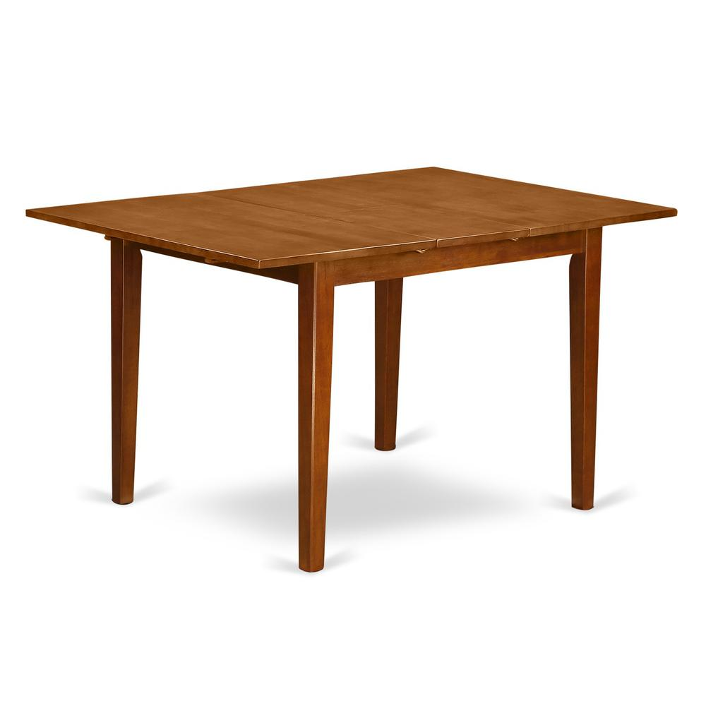 a brown table with legs