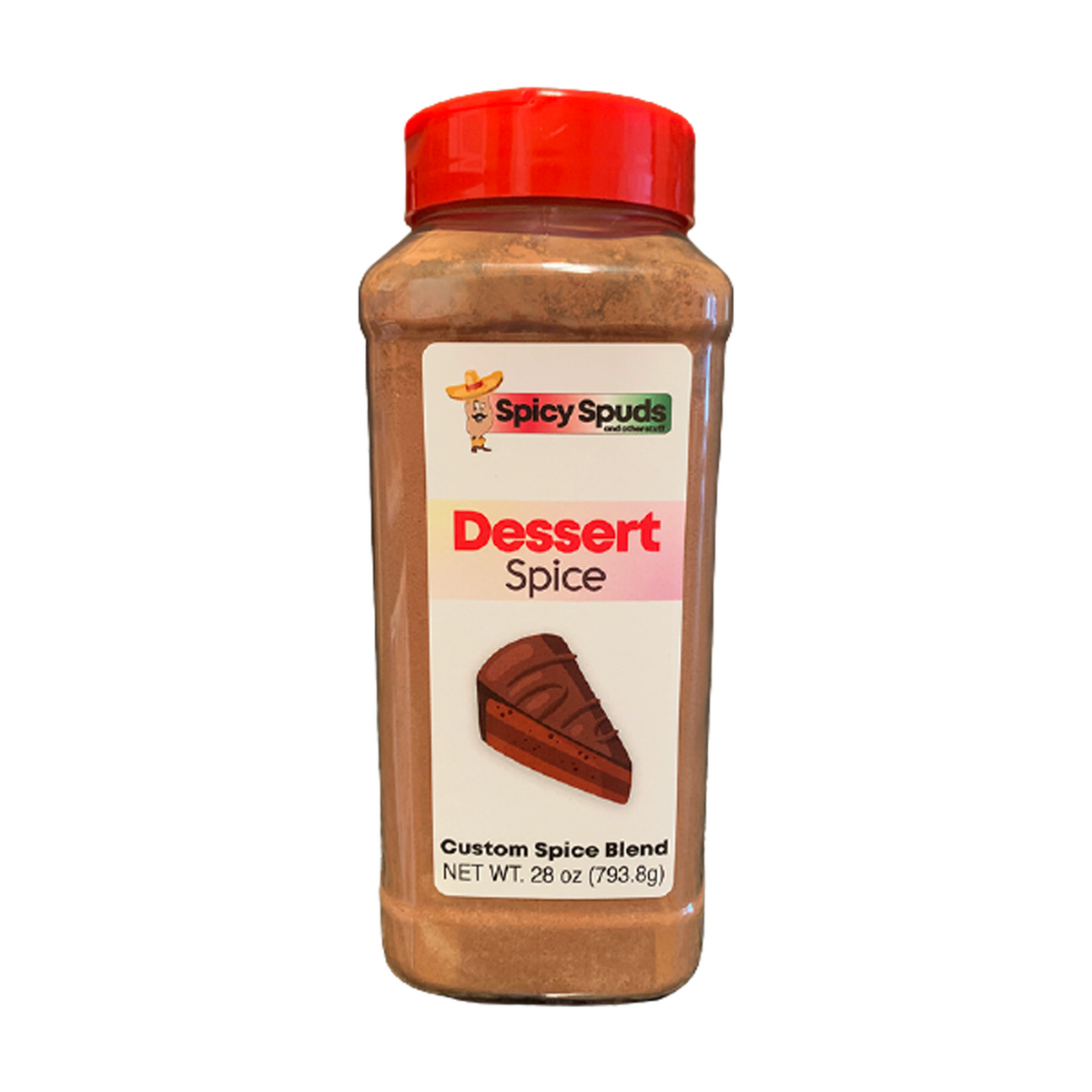 a container of brown powder