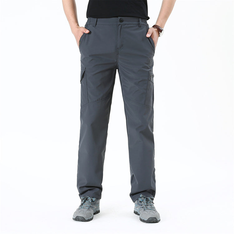 a person wearing grey pants