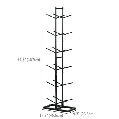 12-Ball Sports Rack, Ball Holder Basketball Rack for Garage, Classroom or Gym, Athletic Gear Organizer