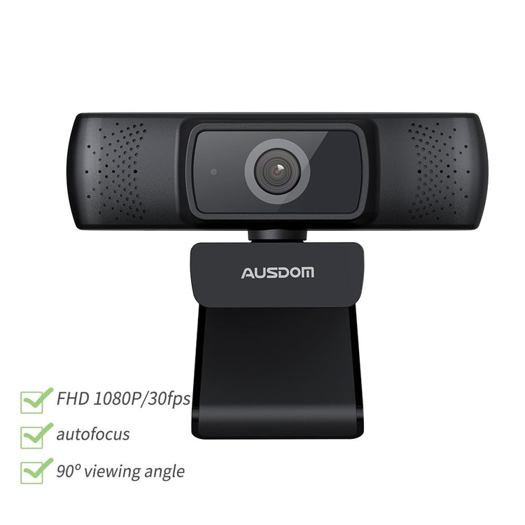 a black webcam with a camera attached