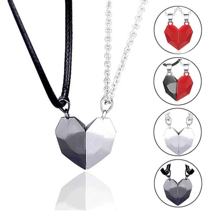a heart shaped necklaces with different designs
