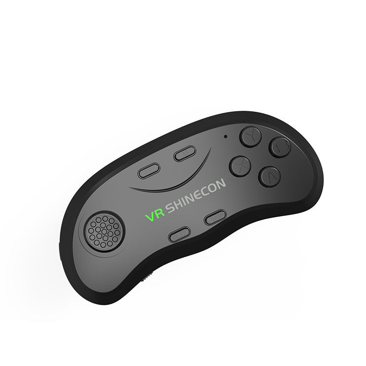 a black gaming controller with buttons