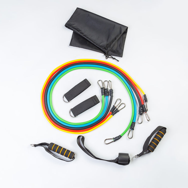 a group of colorful elastic bands