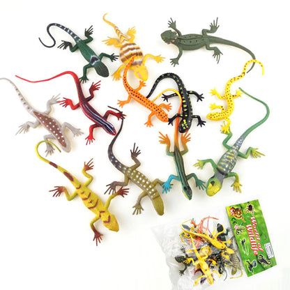 Simulation Lizard Chameleon Gecko Soft Glue Reptile Model