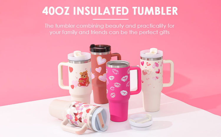 a group of cups on a table
