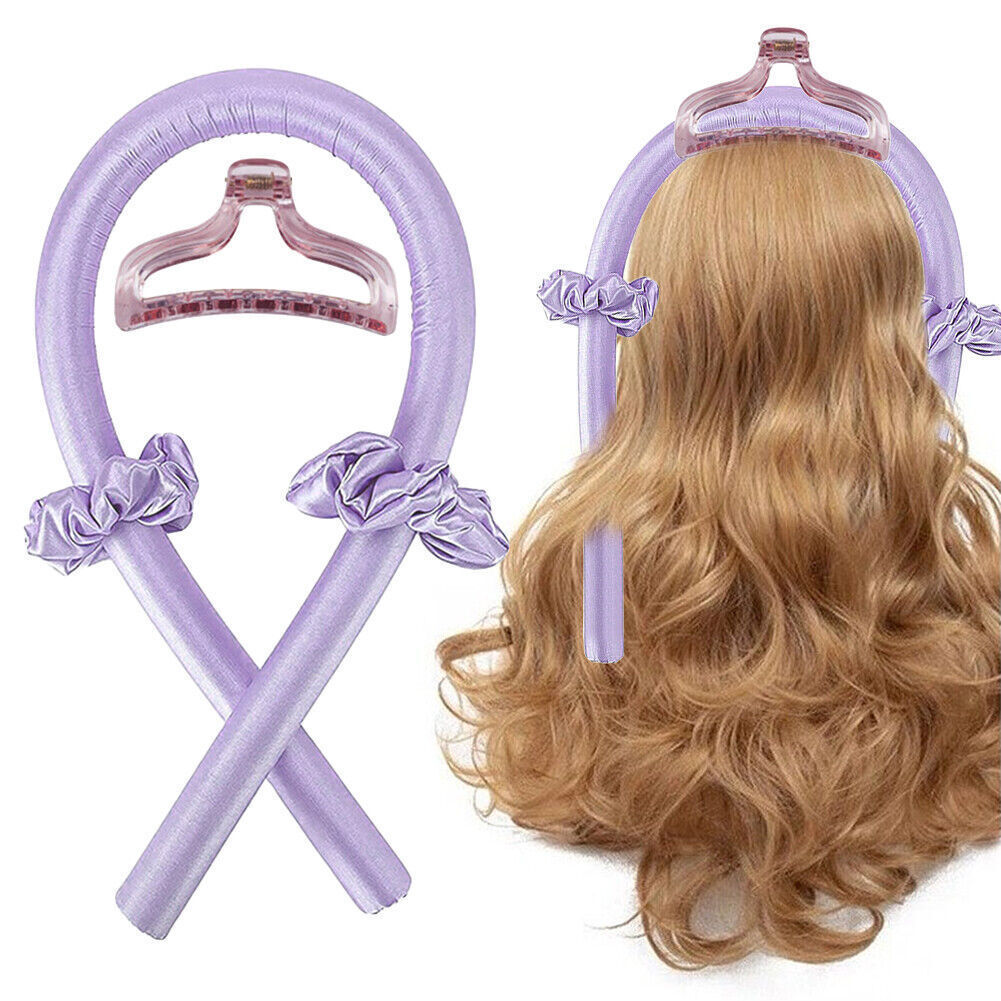 a hair curler on a head