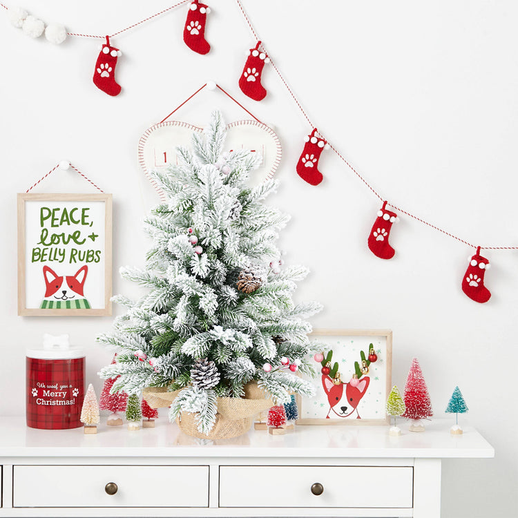 a christmas tree on a table