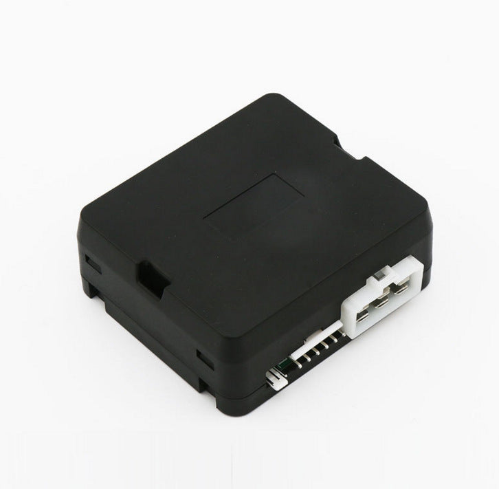 a black square object with white connectors