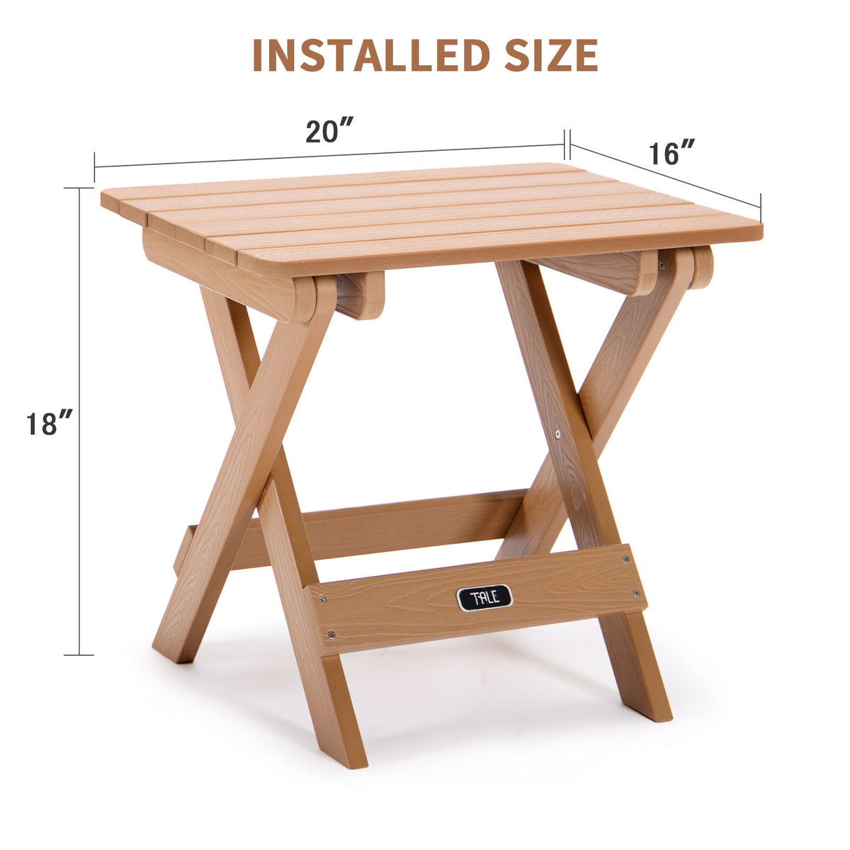 a table with measurements for size