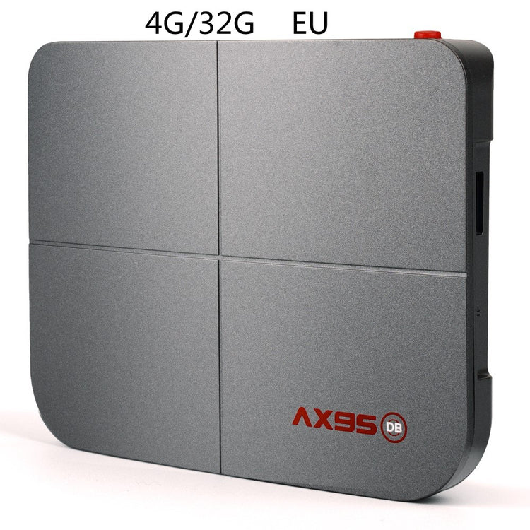 a grey rectangular device with red buttons