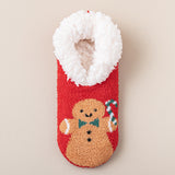 Plush Non-Slip Indoor Socks with Christmas Characters