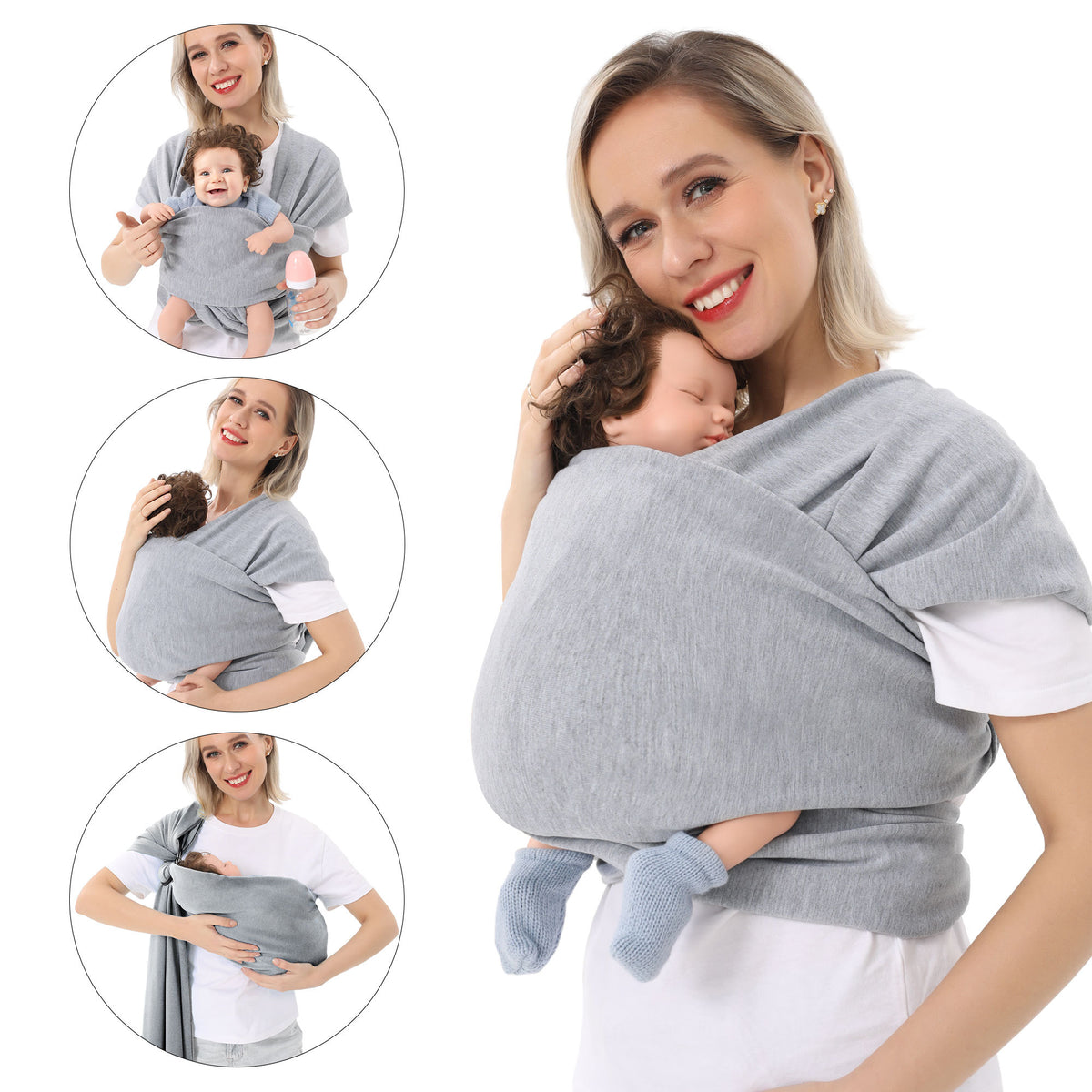 a woman holding a baby