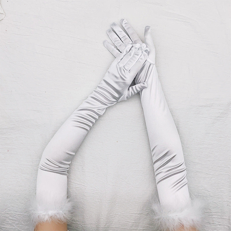 Women's Fashionable Simple Solid Colour Gloves