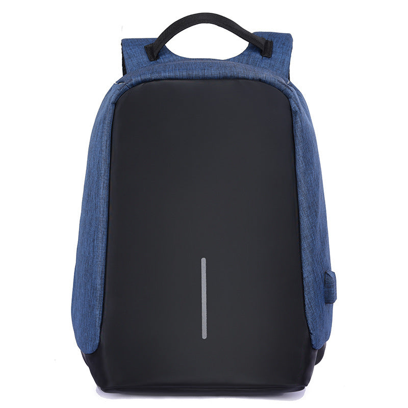 a black and blue backpack