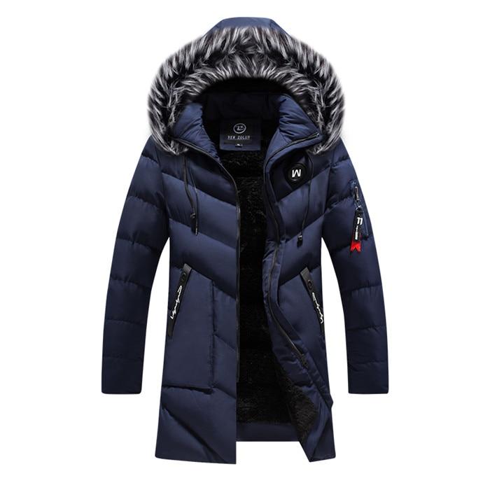 a blue coat with a fur hood