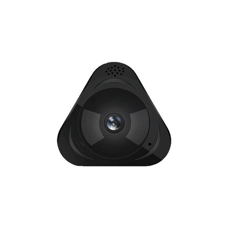 a black triangle shaped camera