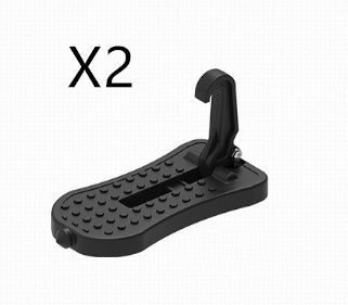 a black plastic foot rest