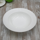 Fine Julia Porcelain Deep Plate Dinnerware Set For 6 Including 10" Charger Plate