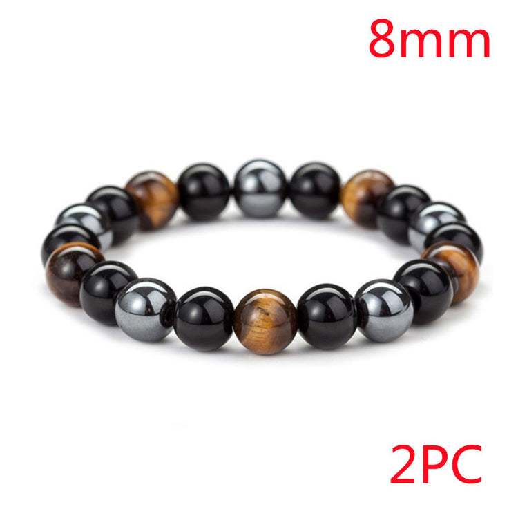 a bracelet with different colors of beads