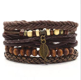 Men's Vintage Braided Leather Bracelet