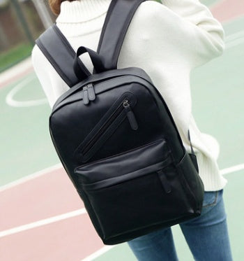 a woman wearing a backpack