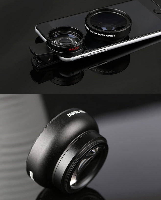 a camera lens on a cell phone