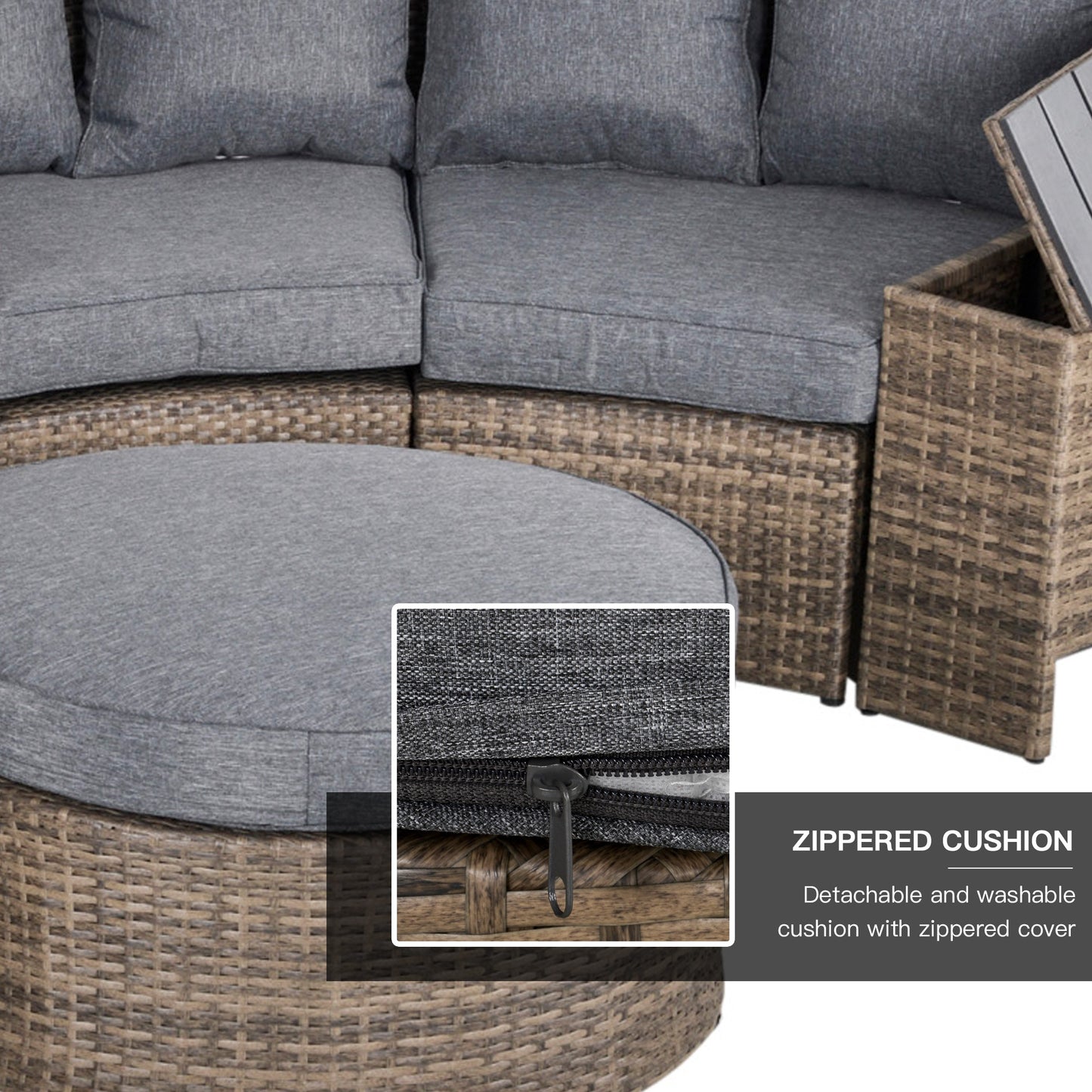 8 Piece Outdoor Sofa