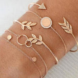 Beaded Bracelet and Anklet Set