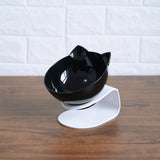 Elevated Double-Bowl Cat Feeding Station