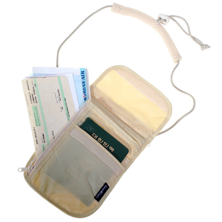 a passport and tickets in a wallet