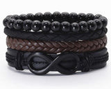 Men's Vintage Braided Leather Bracelet