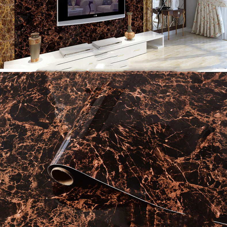a roll of brown and black marbled paper