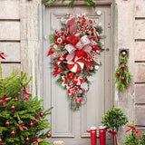 Christmas Candy-Themed Wreath and Garland Decoration