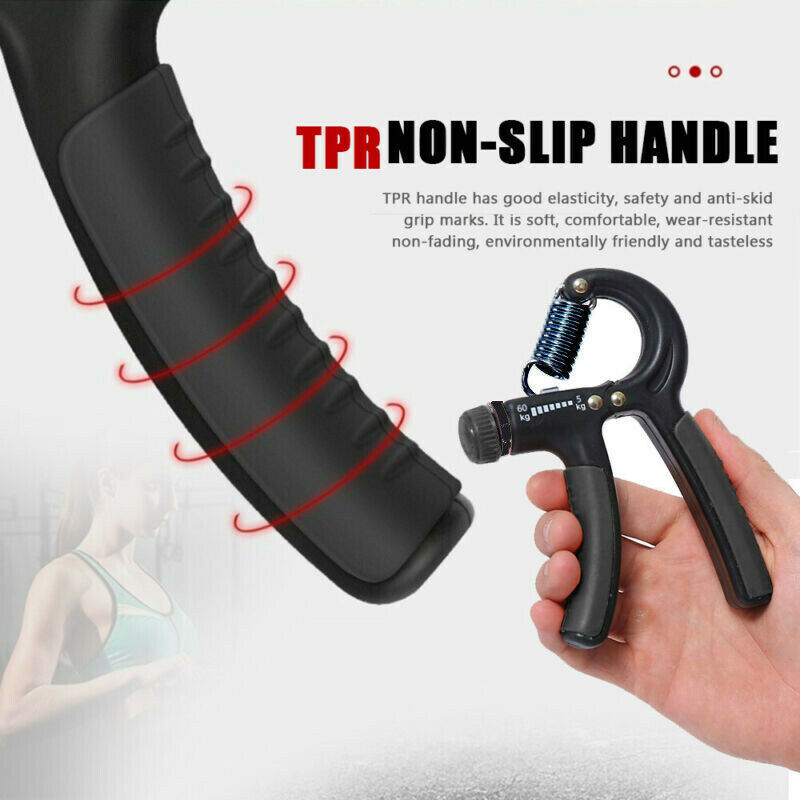 a hand holding a hand grip