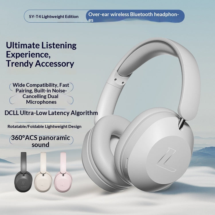 a white headphones with text and words