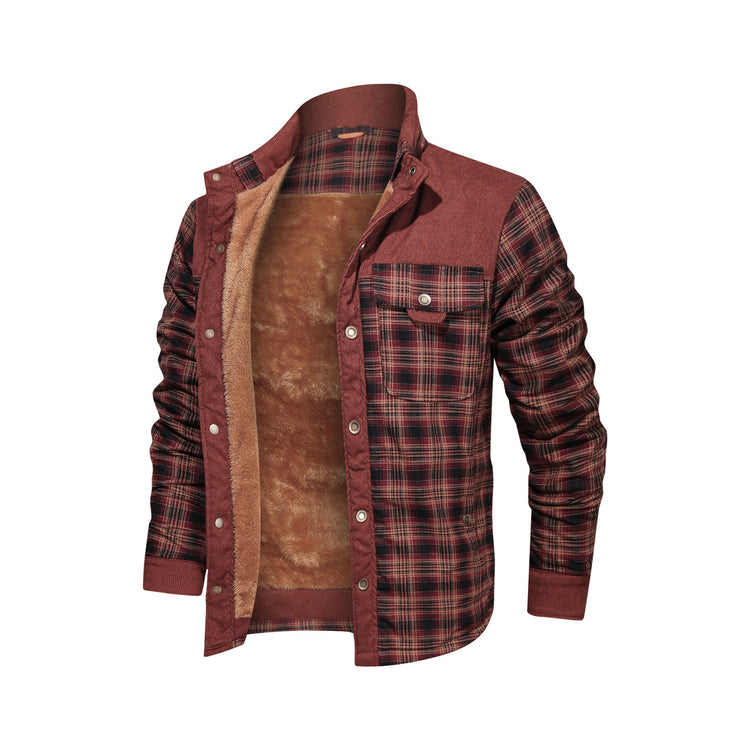 a jacket with a fur lining