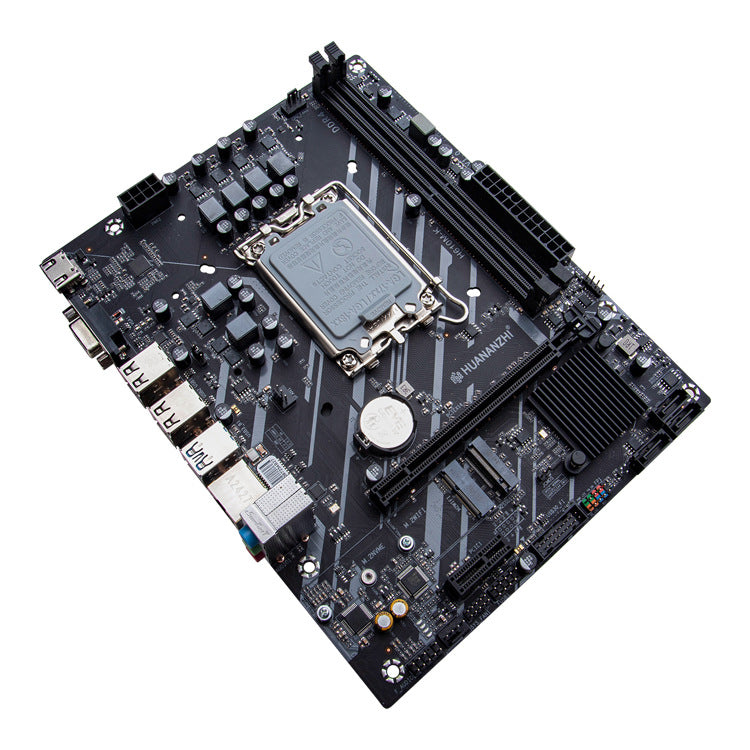a black electronic board with many slots