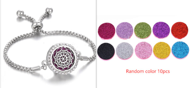 a bracelet with a circular design