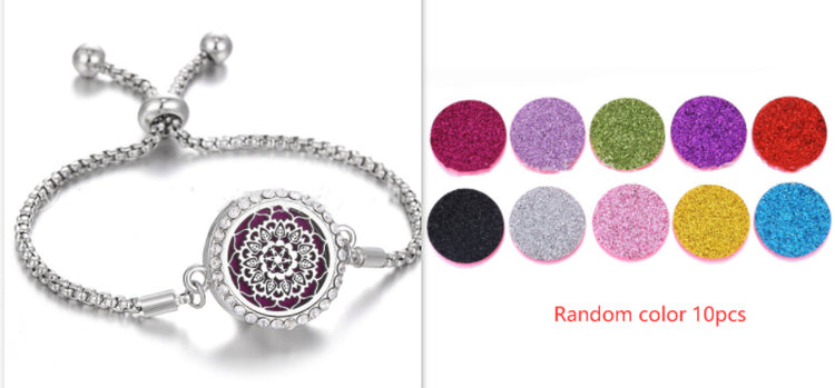 a bracelet with a circular design