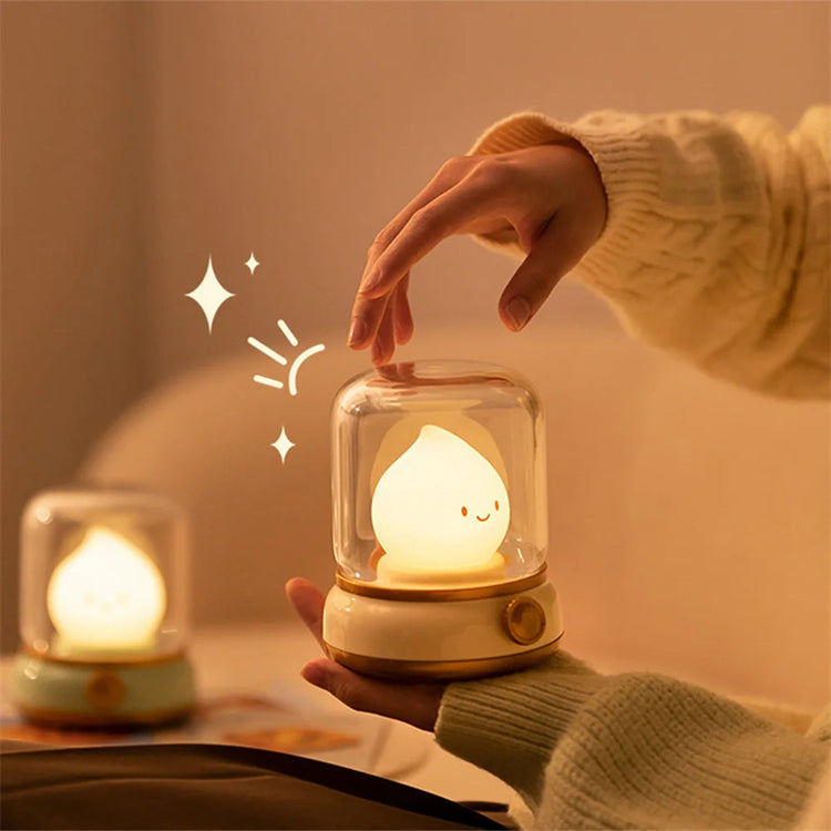 a person holding a small light
