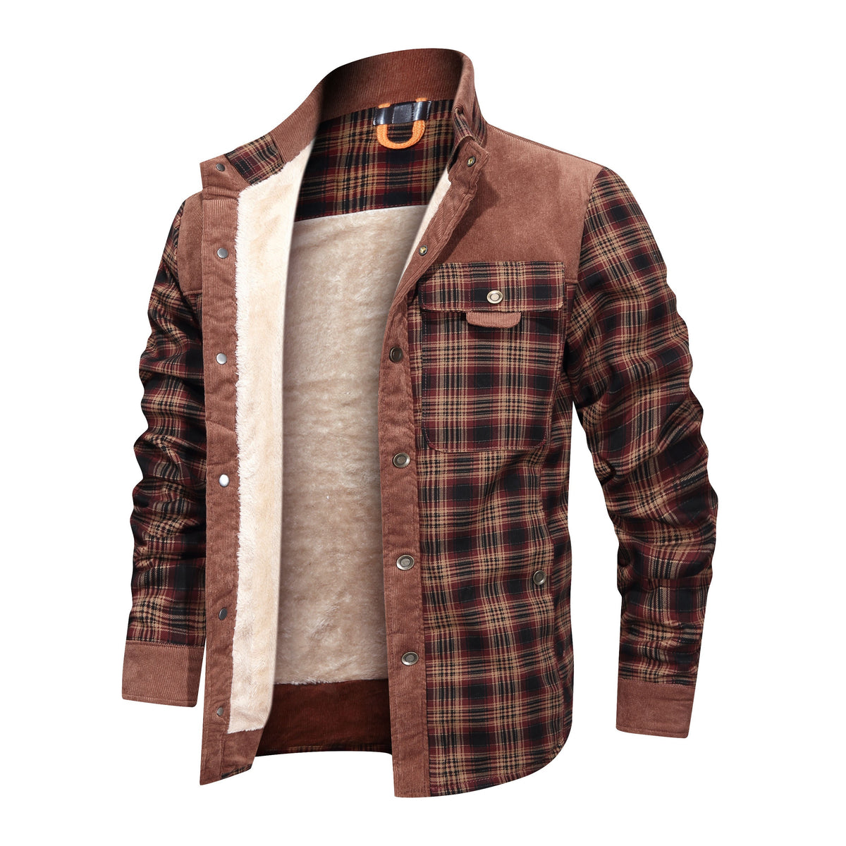 a jacket with a fur lining