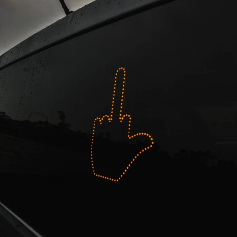 a hand pointing at the screen