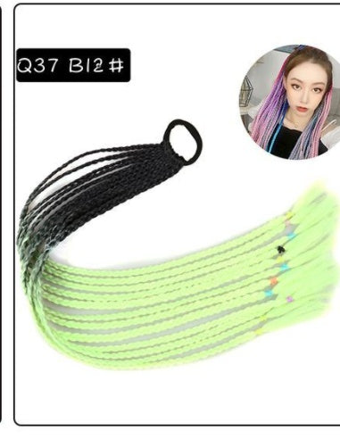 a group of braided hair