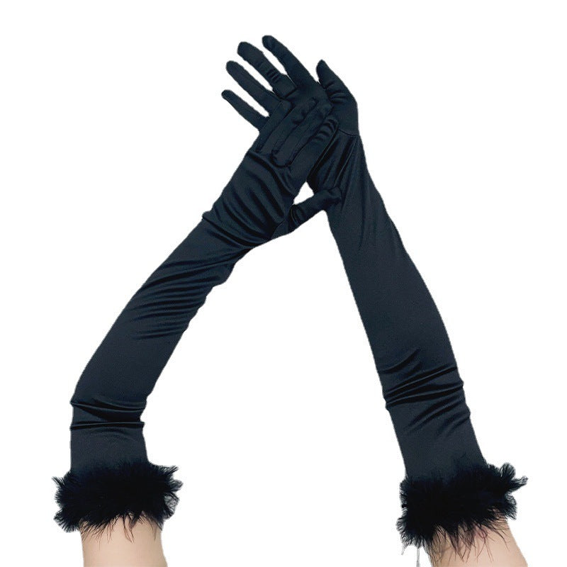 Women's Fashionable Simple Solid Colour Gloves